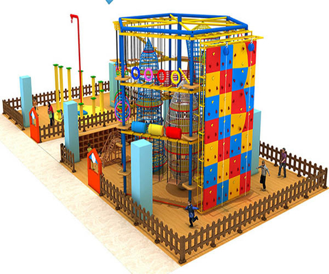 Lanyard Indoor Aerial Obstacle Course, hochrangiges Spielplatz-Kletterseil