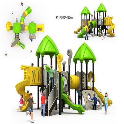 Statisch geprüftes Kinderspielplatz-Dia mit Plastiktunnel UVproof