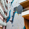 Mischfarbfiberglas-Seil-erwachsener Kletterwand für Einkaufszentrum