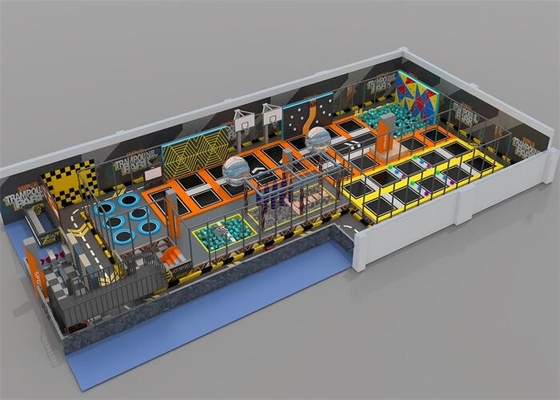 Erwachsen-rechteckige Innentrampoline großer freier springender Bereich für Turnhallen-Mitte
