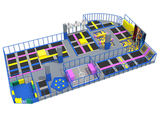 Handelssprungs-Trampoline-Parkhochspringen Leistungsweiches aufgefüllt mit Schaumgrube